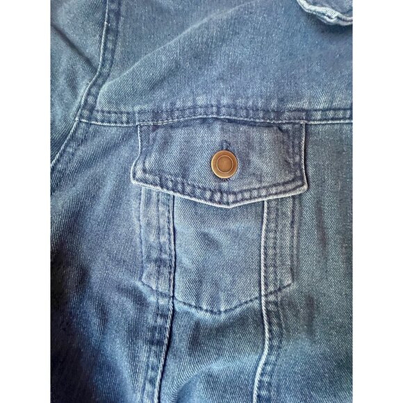 Jessica London Women's Denim Jacket Size 26W Button-Up Collared Long Sleeve - Picture 8 of 13